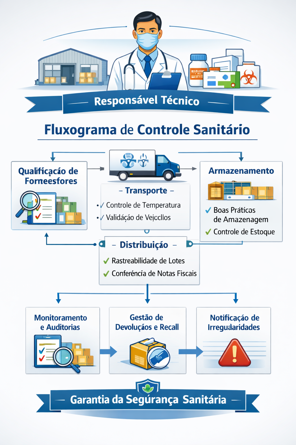 Responsabilidade Técnica no Transporte, Armazenamento e Distribuição de Produtos Controlados pela ANVISA
